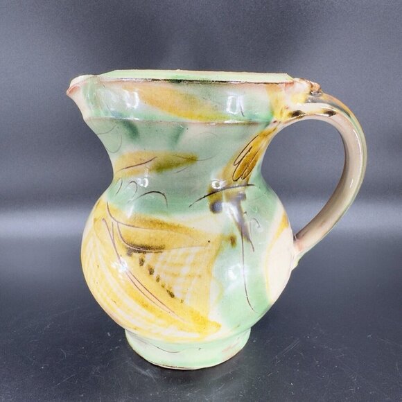 Vintage Italian Pottery Pitcher Carafe Hand Made Ceramic Made In Italy Decor VTG - Picture 16 of 16